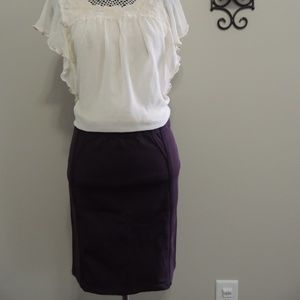 BCBG Plum Pencil skirt